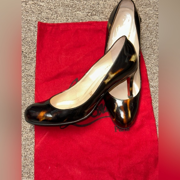 Christian Louboutin Simple Patent Leather Glittart Calf Pumps - Picture 3 of 11